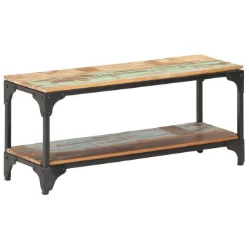 Gossi masuta de cafea, 90x30x40 cm, lemn masiv reciclat