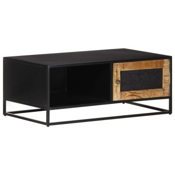 Gossi masuta de cafea, 90x50x35 cm, lemn de mango nefinisat