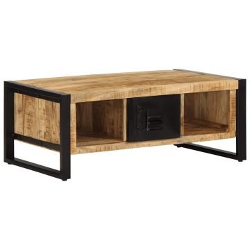 Gossi masuta de cafea, 90x50x36 cm, lemn masiv de mango brut