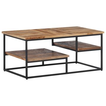 Gossi masuta de cafea, 90x50x39 cm, lemn masiv de tec reciclat