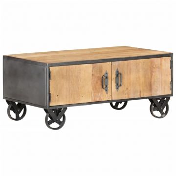 Gossi masuta de cafea, 90x50x39 cm, lemn masiv reciclat