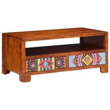 Gossi masuta de cafea, 90x50x40 cm, lemn masiv de acacia