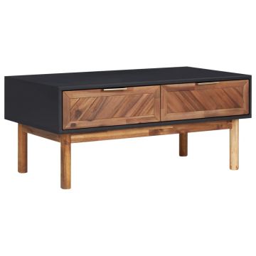 Gossi masuta de cafea, 90x50x40 cm, lemn masiv de acacia si mdf