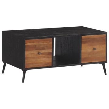 Gossi masuta de cafea, 90x50x41 cm, lemn masiv de tec reciclat