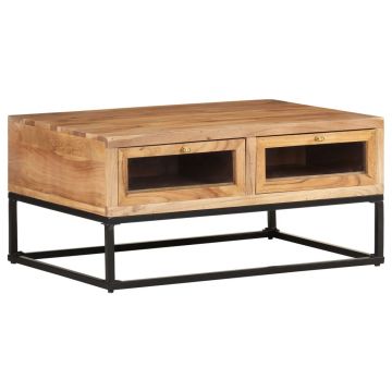 Gossi masuta de cafea, 90x60x40 cm, lemn masiv de acacia
