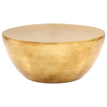 Gossi masuta de cafea, alama, 70 x 30 cm, aluminiu batut cu ciocanul