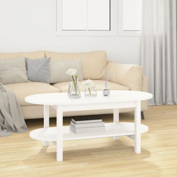 Gossi masuta de cafea, alb, 110x55x45 cm, lemn masiv de pin