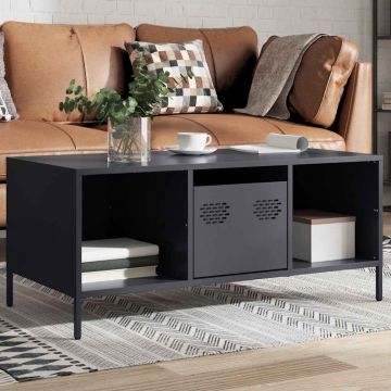 Gossi masuta de cafea, antracit 101,5x50x43,5 cm otel laminat la rece