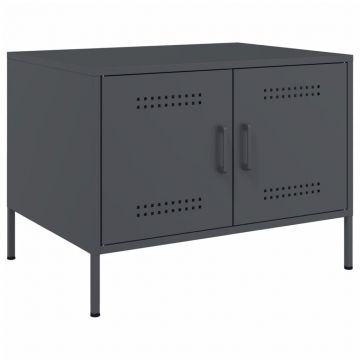 Gossi masuta de cafea, antracit, 68x50x50,5 cm, otel laminat la rece