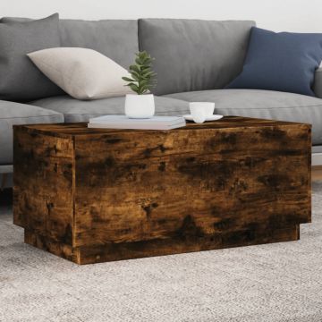 Gossi masuta de cafea cu lumini led, stejar sonoma, 90x50x40 cm