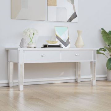 Gossi masuta de cafea cu oglinda 106x45x45 cm lemn compozit si sticla