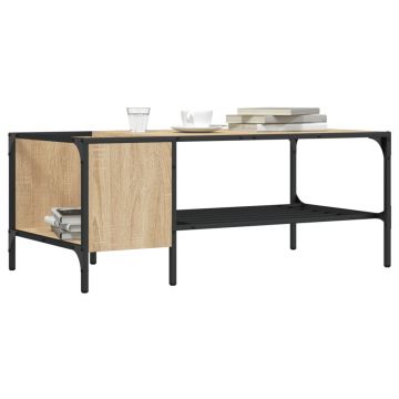 Gossi masuta de cafea cu raft, stejar sonoma, 100x51x40 cm, lemn