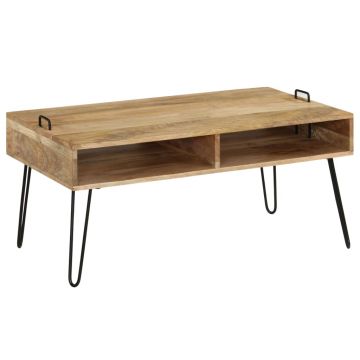 Gossi masuta de cafea din lemn masiv de mango, 100 x 60 x 45 cm