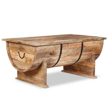 Gossi masuta de cafea din lemn masiv de mango 88 x 50 x 40 cm