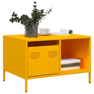 Gossi masuta de cafea galben mustar otel laminat la rece