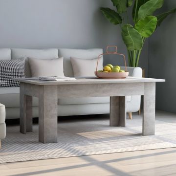 Gossi masuta de cafea, gri beton, 100 x 60 x 42 cm, pal