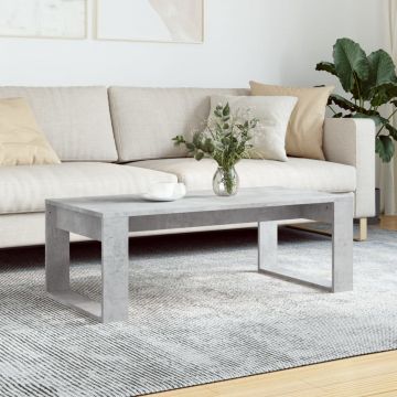 Gossi masuta de cafea, gri beton, 102x50x35 cm, lemn prelucrat
