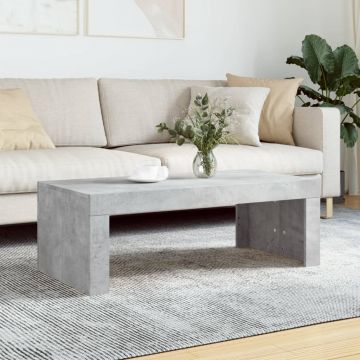 Gossi masuta de cafea, gri beton, 102x50x36 cm, lemn prelucrat