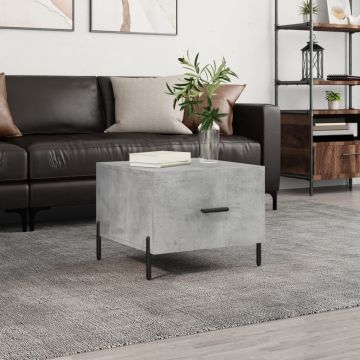 Gossi masuta de cafea, gri beton, 50x50x40 cm, lemn compozit