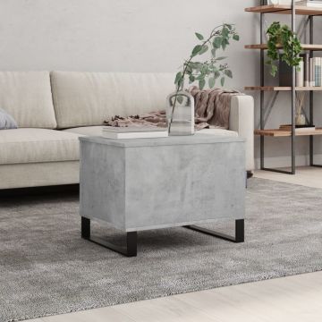Gossi masuta de cafea, gri beton, 60x44,5x45 cm, lemn prelucrat