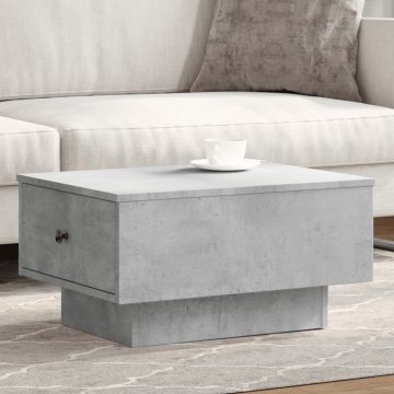 Gossi masuta de cafea, gri beton, 60x45x31 cm, lemn prelucrat