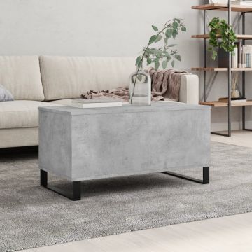 Gossi masuta de cafea, gri beton, 90x44,5x45 cm, lemn compozit