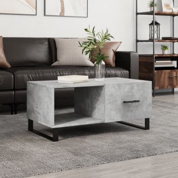 Gossi masuta de cafea, gri beton, 90x50x40 cm, lemn prelucrat