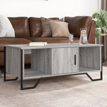 Gossi masuta de cafea, gri sonoma, 100x51x40 cm, lemn compozit