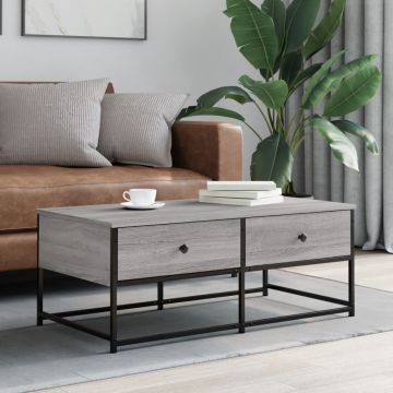 Gossi masuta de cafea, gri sonoma, 100x51x40 cm, lemn compozit