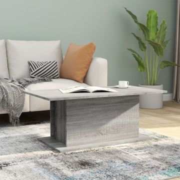Gossi masuta de cafea, gri sonoma, 102x55,5x40 cm, lemn compozit