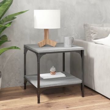 Gossi masuta de cafea, gri sonoma, 50x50x40 cm, lemn prelucrat