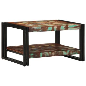 Gossi masuta de cafea multicolora 70x50x38 cm lemn masiv recuperat