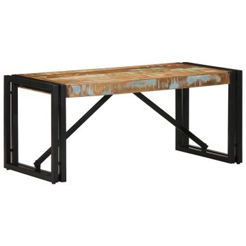Gossi masuta de cafea multicolora 80x40x35 cm lemn masiv recuperat