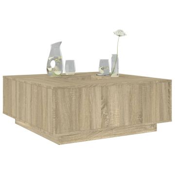 Gossi masuta de cafea stejar sonoma 100x100x40 cm lemn prelucrat