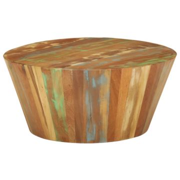 Gossi masuta de cafea, Ø65x31 cm, lemn masiv reciclat