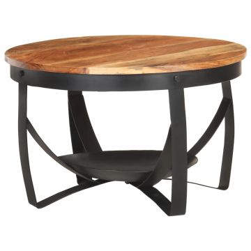 Gossi masuta de cafea, Ø68 x 43 cm, lemn masiv de acacia