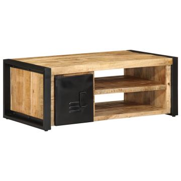 Gossi masuta de cafea,90x50x36 cm, lemn masiv de mango brut