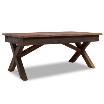 Gossi masuta de cafea, lemn masiv reciclat, 110 x 60 x 45cm