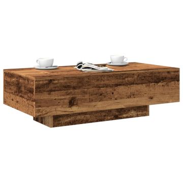 Gossi masuta de cafea, lemn vechi, 100x49,5x31 cm, lemn prelucrat
