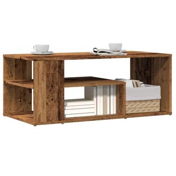 Gossi masuta de cafea, lemn vechi, 100x50x40 cm, lemn prelucrat