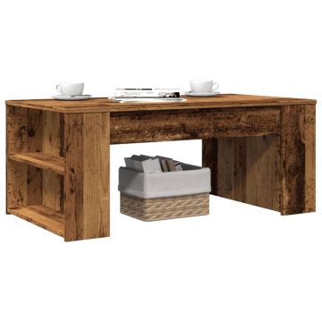 Gossi masuta de cafea, lemn vechi, 102x55x42 cm, lemn prelucrat