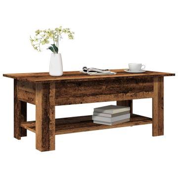 Gossi masuta de cafea, lemn vechi, 102x55x42 cm, lemn prelucrat