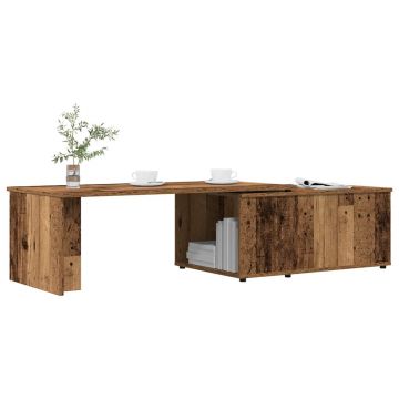 Gossi masuta de cafea, lemn vechi, 150 x 50 x 35 cm, pal