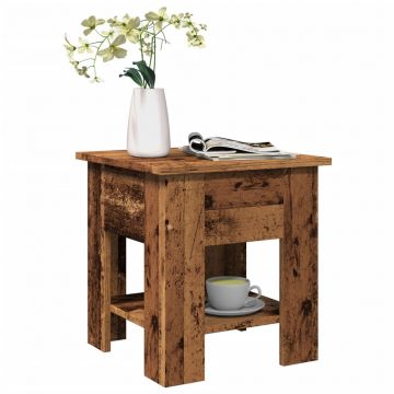 Gossi masuta de cafea, lemn vechi, 40x40x42 cm, lemn prelucrat