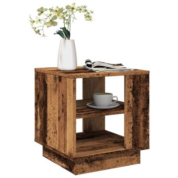 Gossi masuta de cafea, lemn vechi, 40x40x43 cm, lemn prelucrat