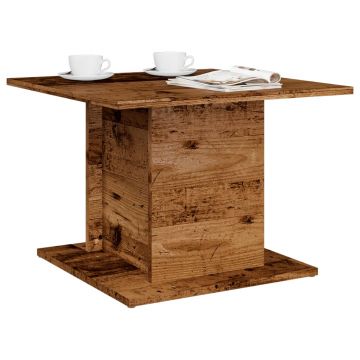 Gossi masuta de cafea, lemn vechi, 55,5x55,5x40 cm, lemn prelucrat
