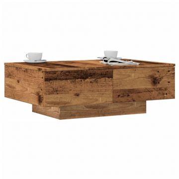 Gossi masuta de cafea, lemn vechi, 90x60x31 cm, lemn prelucrat