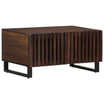 Gossi masuta de cafea, maro, 80x51x40 cm, lemn masiv mango