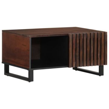 Gossi masuta de cafea, maro, 80x51x40 cm, lemn masiv mango