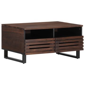 Gossi masuta de cafea, maro, 80x55x40 cm, lemn masiv mango